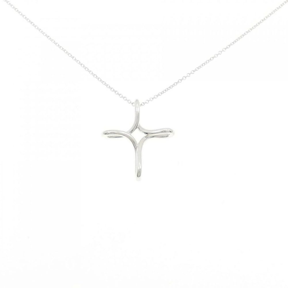 Tiffany Co Elsa Peretti Infinity Cross Necklace Sterling Silver